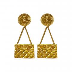 Coco Chanel Chanel Purse Clip On Drop Earrings - 4417593