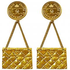 Coco Chanel Chanel Purse Clip On Drop Earrings - 4417594