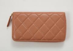 Coco Chanel Chanel Quilted Blush Pink Lamskin Wallet - 3593532