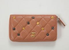 Coco Chanel Chanel Quilted Blush Pink Lamskin Wallet - 3593533