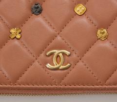 Coco Chanel Chanel Quilted Blush Pink Lamskin Wallet - 3593540