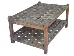 Coffee Table Made From Antique Bottle Holder - 3822338