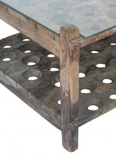 Coffee Table Made From Antique Bottle Holder - 3822343