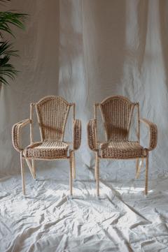 Coffee Table and Seating Set in Rope 1970s - 4645271