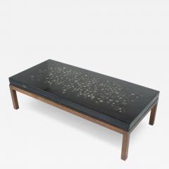 Coffee Table by Ado Chale Resin and Marcassite Belgium 1960s - 4618888