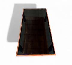 Coffee Table in Caviuna wood Opaque Glass Fratte 1950s Lot 838 - 4309263