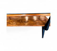 Coffee Table in Caviuna wood Opaque Glass Fratte 1950s Lot 838 - 4309266