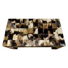 Coffee Table in Tessellated Horn 1970s - 706659