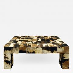 Coffee Table in Tessellated Horn 1970s - 708533