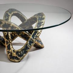 Coffee Table with Bronze Base Late 20th Century - 4533656