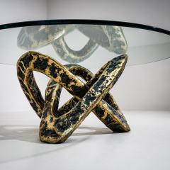 Coffee Table with Bronze Base Late 20th Century - 4533663