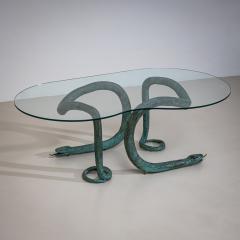 Coffee Table with Bronze Snakes 20th Century - 4761039