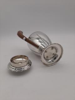 Coffee and tea set in silver plated Italian art deco - 3646035