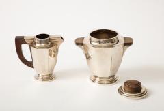 Coffee and tea set in silver plated art deco - 3179745