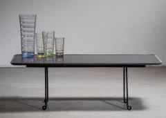 Coffee table with black stone top - 4391742