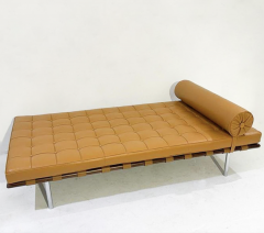 Cognac Barcelona Daybed by Ludwig Mies van der Rohe for Knoll 2000s - 4114090