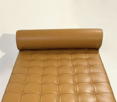 Cognac Barcelona Daybed by Ludwig Mies van der Rohe for Knoll 2000s - 4114091