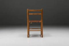 Cognac Mid Century Dining Chairs France 1950s - 3405547