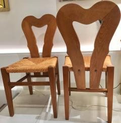 Colette Gueden Colette Gueden Attributed charming riviera style pair of heart shaped chairs - 2364044
