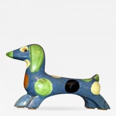 Colette Gueden Colette Gueden for Primavera rarest dachshund dotted witty Teckel sculpture - 1873452