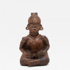 Colima Seated Redware Figure - 4173677