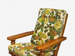 Collden Brutalist Lounge Chairs Pine Fabric Sweden 1970s - 4747705