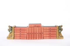 Collection Gilt Leather Bound Library Book Set - 1960723