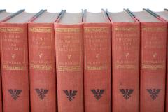 Collection Gilt Leather Bound Library Book Set - 1960725