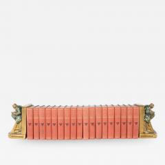 Collection Gilt Leather Bound Library Book Set - 1962849