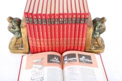 Collection Gilt Leather Bound Library Book Set - 1960753