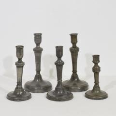 Collection of 18th 19th Century French Pewter Candleholders - 4113858