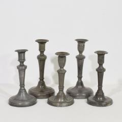 Collection of 18th 19th Century French Pewter Candleholders - 4113888