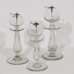 Collection of 19th Century French Glass Weaver Oil Lamps - 4518499
