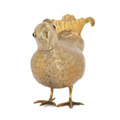 Collection of 19th century bird shaped silver gilt rosewater sprinkles - 3667332