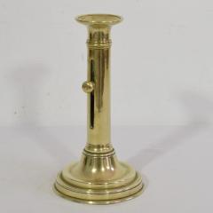 Collection of 3 French 19th Century Brass Bistro Push Up Candleholders - 4113787