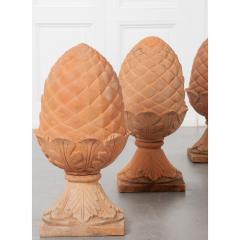 Collection of 5 Terracotta Pineapple Finials - 2245557