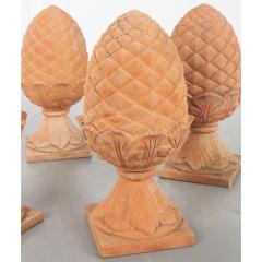 Collection of 5 Terracotta Pineapple Finials - 2245562