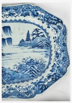 Collection of Chinese Export Blue White Platters - 3720568