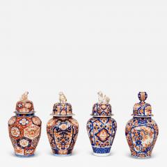 Collection of Four Imari Lidded Vases - 4601292