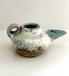 Collection of Four Middle Eastern Glazed Ceramic Oil Lamps - 4599252