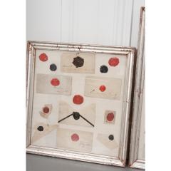 Collection of French 19th Century Framed Wax Seals - 1941648