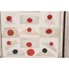 Collection of French 19th Century Framed Wax Seals - 1941653