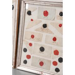 Collection of French 19th Century Framed Wax Seals - 1941654