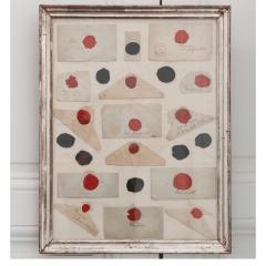 Collection of French 19th Century Framed Wax Seals - 1941693