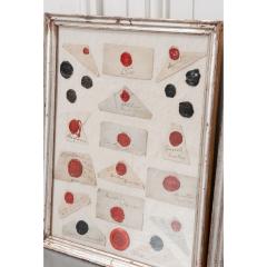 Collection of French 19th Century Framed Wax Seals - 1941695