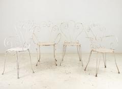 Collection of French Bistro Garden Chairs mid 20th Century Set of Four - 3085994