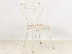 Collection of French Bistro Garden Chairs mid 20th Century Set of Four - 3085997