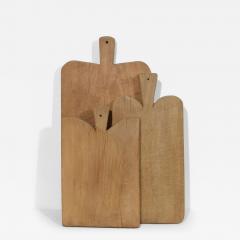 Collection of Three Rare French 19th Century Wooden Chopping or Cutting Boards - 4177108