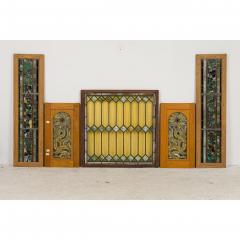 Collection of Various American Framed Stained Glass Panels - 4709511