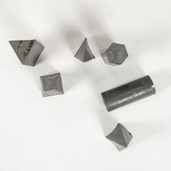 Collection of Vintage Geometric Forms in Zinc - 3290512